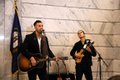 JD Shelburne and guest perform in the rotunda.JPG