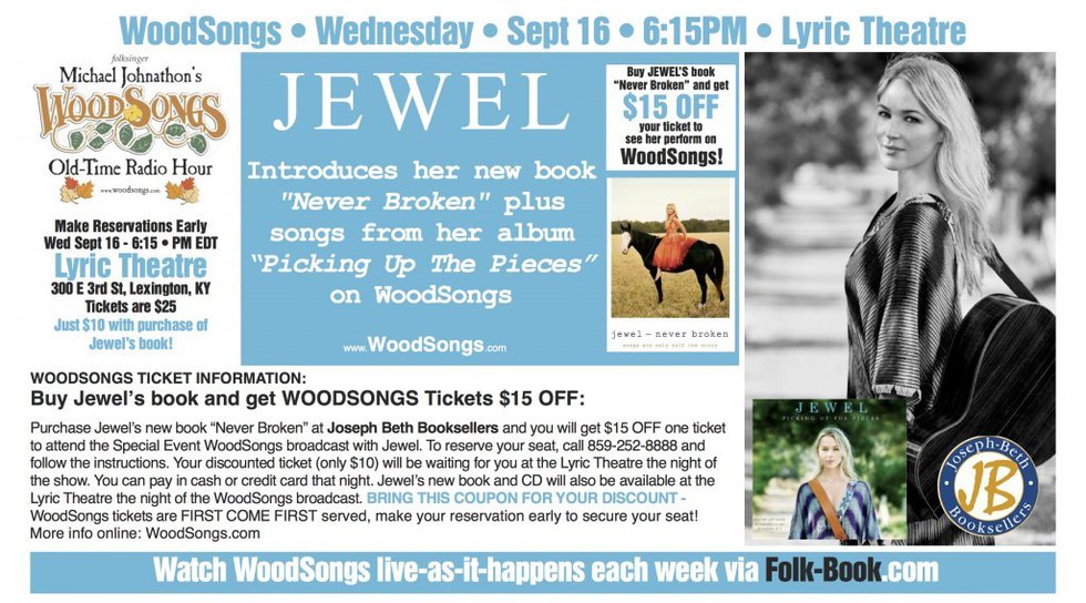 WoodSongs Special Event: Jewel