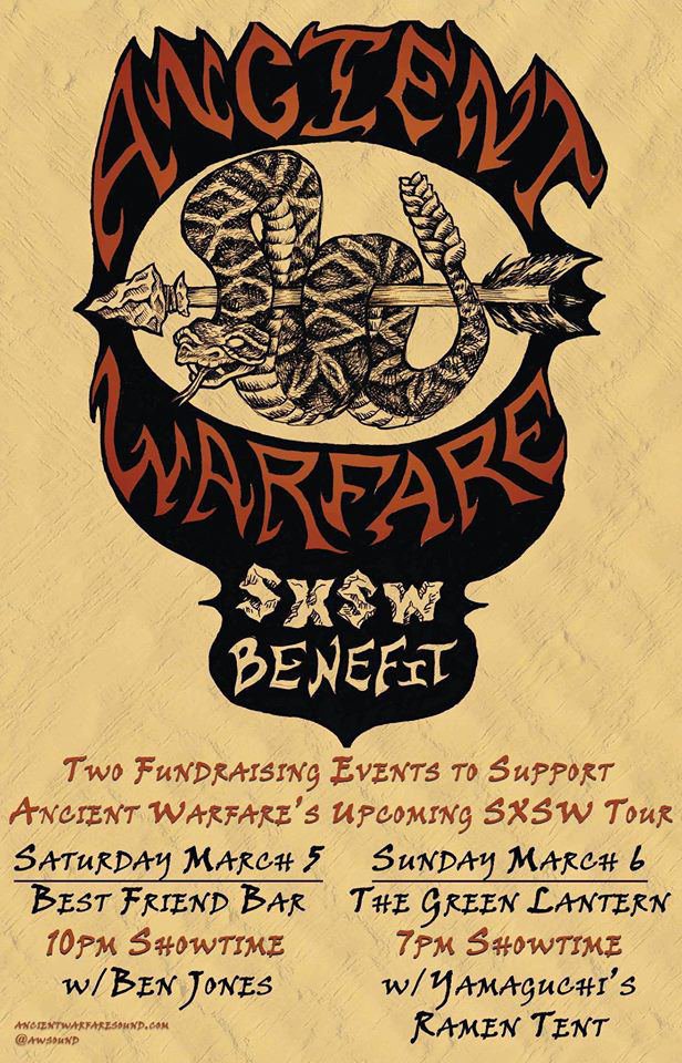 Ancient Warfare SXSW fundraising/ Ben Jones/ Warren Byrom