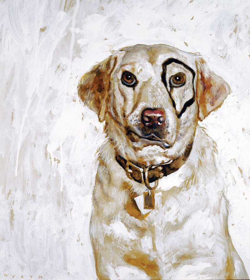 DOGS AND CATS - Kleberg-Study-White-Wash-by-Jamie-Wyeth.jpg