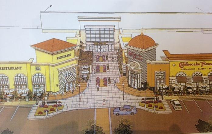 New Stores at Fayette Mall Rendering